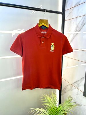 Ralph_Lauren Polo Red Premium Collar Neck T-shirt F2646-RE