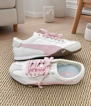 PUMAA Bella UT Canvas White Pink For Girls