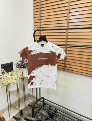 Emporio Arman_i Tie Dye Print Premium Round Neck T-shirt