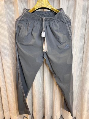 ADIDA_S GREY 3 STRIPES PREMIUM TRACKPANT