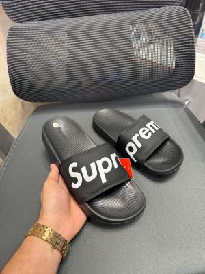 Suprem.e Black Comfort Slide 