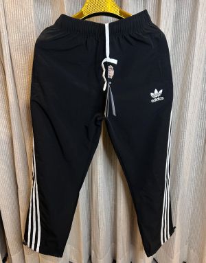 ADIDA_S ORIGINALS BLACK  3 STRIPES PREMIUM TRACKPANT