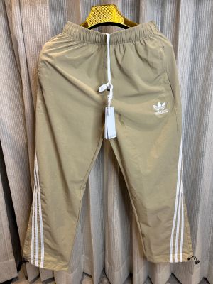 ADIDA_S ORIGINALS BEIGE  3 STRIPES PREMIUM TRACKPANT