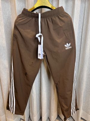 ADIDA_S ORIGINALS BROWN  3 STRIPES PREMIUM TRACKPANT