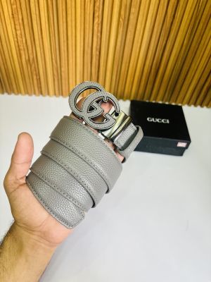 196 GUCC_I GREY PREMIUM QUALITY AUTOMATIC LOCK BELT