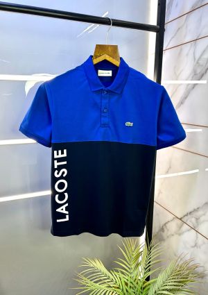 Lacost e Blue Embroidery Logo Collar Neck Premium Polo T-shirt F2793-BU
