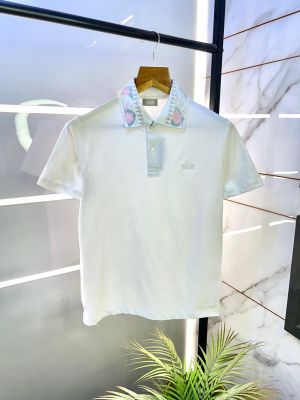 Christian Dio r White Premium Collar Neck Polo T-shirt F2918-WH