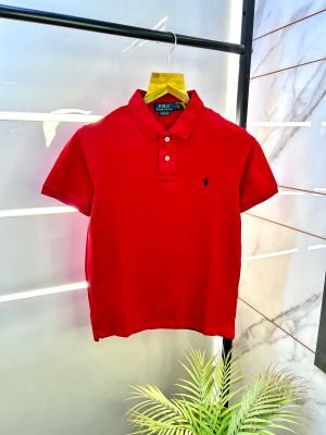 Ralph_Lauren Polo Red Premium Collar Neck T-shirt F2701-RE