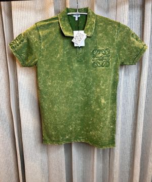 LOEWE GREEEN IMPORTED PREMIUM FRONT WORK POLO
