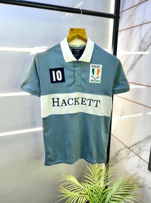 Hacket t Grey Premium Collar Neck Polo T-shirt F2835-GY