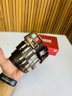 15 DIESE_L BROWN FULL RIBBIT PREMIUM QUALITY BELT