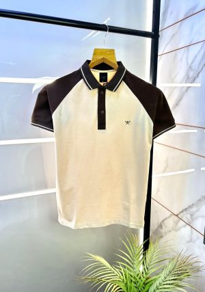 Hacket t Cream Polo Premium Collar Neck T-shirt F2758-CR