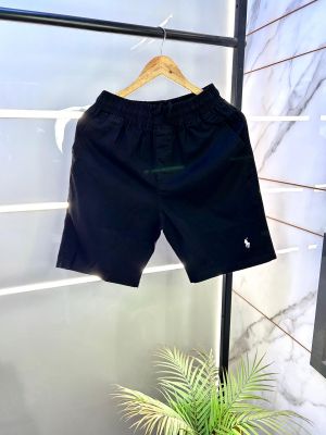 Ralph_Lauren Polo Black Imported Premium Linen Shorts F2944-BL
