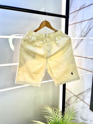 Ralph_Lauren Polo Cream Imported Premium Linen Shorts F2944-CR