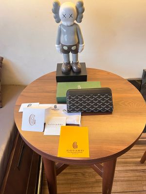 GOYARD_LONG_LEATHER_UNISEX_WALLET_WITH_OGBOX_CARDS_DUSTBAG_TAGS_F52