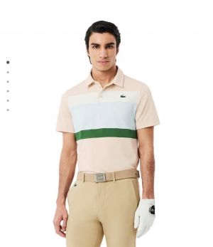 Lacost e Beige Embroidery Logo Premium Polo T-Shirt