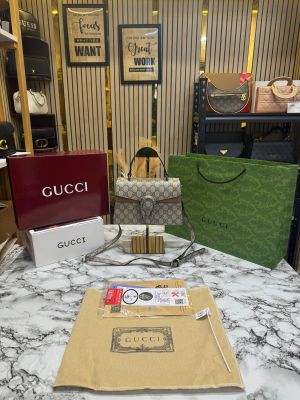 Gucc_i Dionysus Top Handle Bag With Double Og Box And Dust Bag Including Carry Bag 
