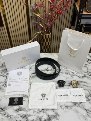 VERSACE BELT COMBO PREMIUM QUALITY WITH OG BOX DUST BAG CARRY BAG VE NO 1