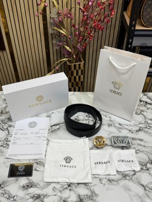 VERSACE BELT COMBO PREMIUM QUALITY WITH OG BOX DUST BAG CARRY BAG VE NO 3