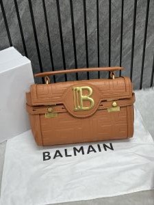 Balmain_B_Buzz_Brown_Top_Handle_With_OriginalBox_DustCover