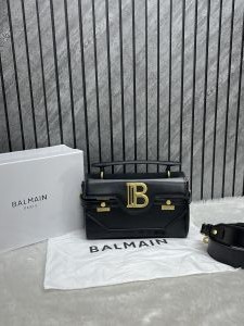 Balmain_B_Black_Brown_Top_Handle_With_OriginalBox_DustCover