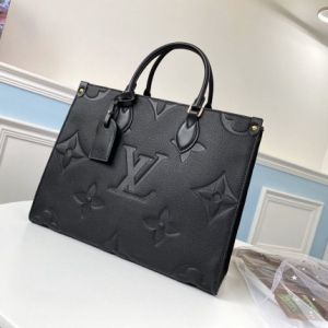 Louis_Vuitton_LV On The Go Monogram Leather Tote Bag With Dust Bag (Black - 1163)