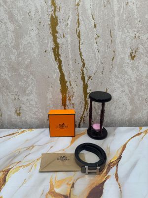 HERMES PREMIUM BELT WITH OG BOX DUST BAG KHAKI H50