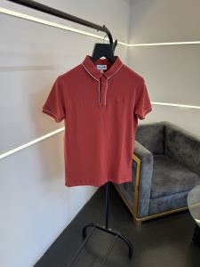 Lacost e Imported polo tshirt dark pink sale