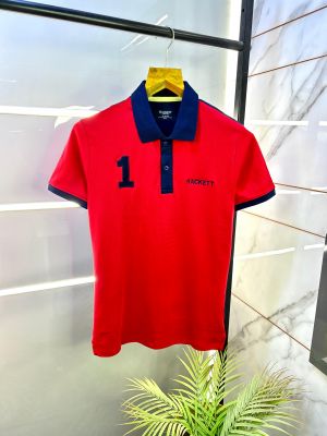 Hacket t Red Premium Collar Neck Polo T-shirt F2835-RE