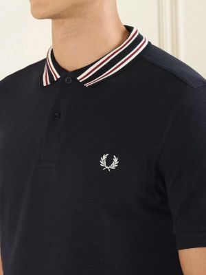 Fred Perry Chest Logo Polo T-shirt Black 
