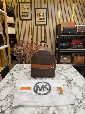 Michael_Kors Kenley Backpack Premium Quality With Dust Bag (Brown)