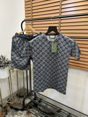 Gucc_i Monogram Embossed Print Turkey Imported Premium Cord Set