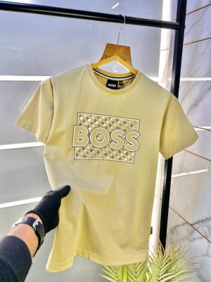 Boss Beige Premium Round Neck T-shirt F2566-BE