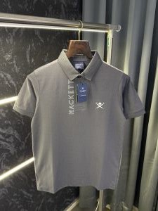 Hacket London Knitted Polo Tshirt (Dark Grey)