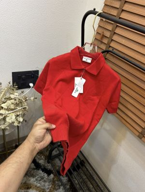 Lacost_e Very Premium Knitted Stretchable Polo T-shirt (DN 549)