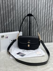 Coach_Turnlock_Hadley_Black_Shoulder_Crossbody_Bag_With_OriginalBox