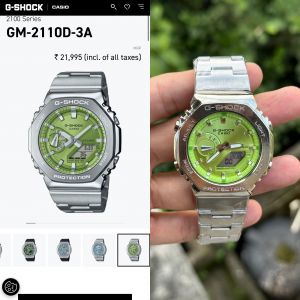 G-Shock GM-2100 (All working) Silver Green