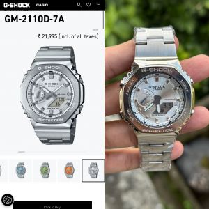 G-Shock GM-2100 (All working) Silver White