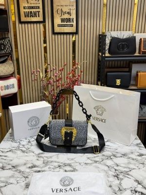 Versace Jeans Couture Baroque Shoulder Bag (Old Flower Black)