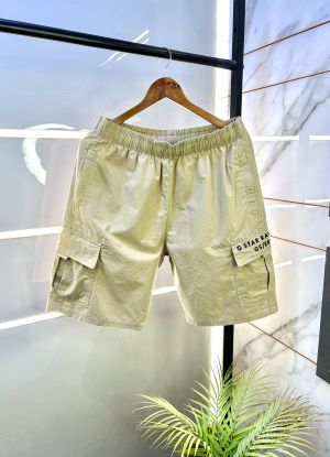 G-sta r Raw Imported Beige Cotton Premium Shorts F2689-BE