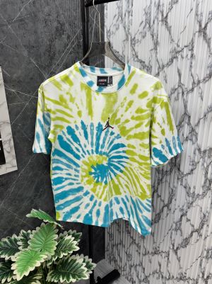 .Air.Jordan.Flight.Imported.Tie.&.Dye.All.Over.Spray.Multicoloured.Printed.Very.Premium.Drop.Shoulder.Round.Neck.Tshirt.