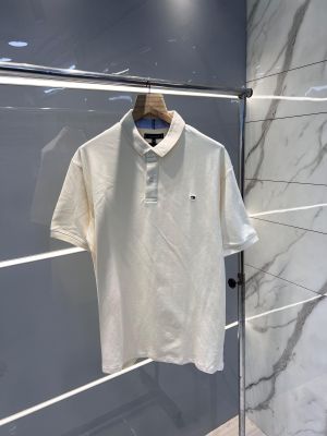 Tommy Hilfige r Offwhite Premium Cotton Lycra Pique fabric Polo Tshirt with Embroidered Logo 2829