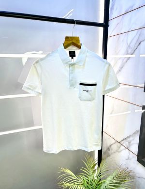 Arman_i Exchange White Polo Premium Collar Neck T-shirt F2789-WH