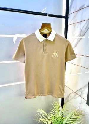 Arman_i Exchange Beige Polo Premium Collar Neck T-shirt F2789-BE