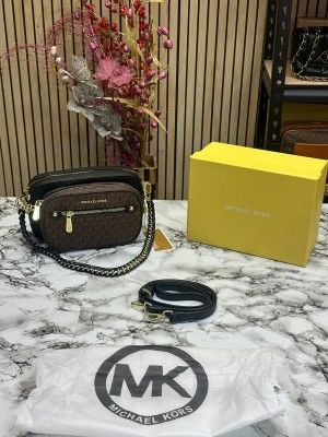 MICHAEL_KORS JET SET DUAL SHOULDER BAG WITH OG BOX AND DUST BAG (BLACK COFFEE)