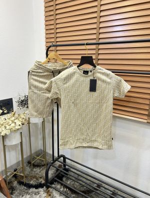 Fend_i Monogram Printed Turkey Imported Kint Fabric Premium Cord Set