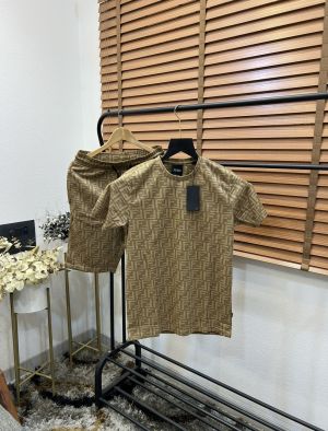 Fend_i Monogram Printed Turkey Imported Kint Fabric Premium Cord Set