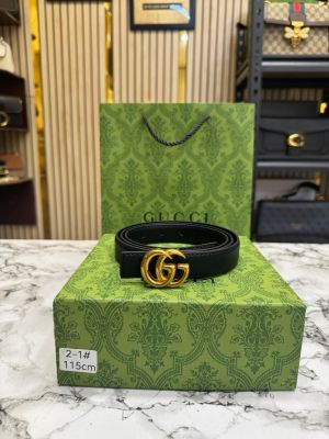 GUCCI_GG_LOGO_GOLDEN_BUCKLE_BLACK_BELT_WITH_BOX_DUST_BAG_INCLUDING_CARRY_BAG_(2-1)