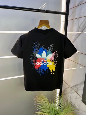 Adida s Back Printed Black Premium Round Neck T-shirt F2386-BL