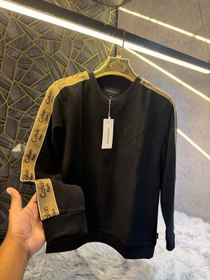 Calvin_Klein_Black_Embossed_Logo_Sleeve_Patch_Look_Imported_Sweatshirt_(1888)